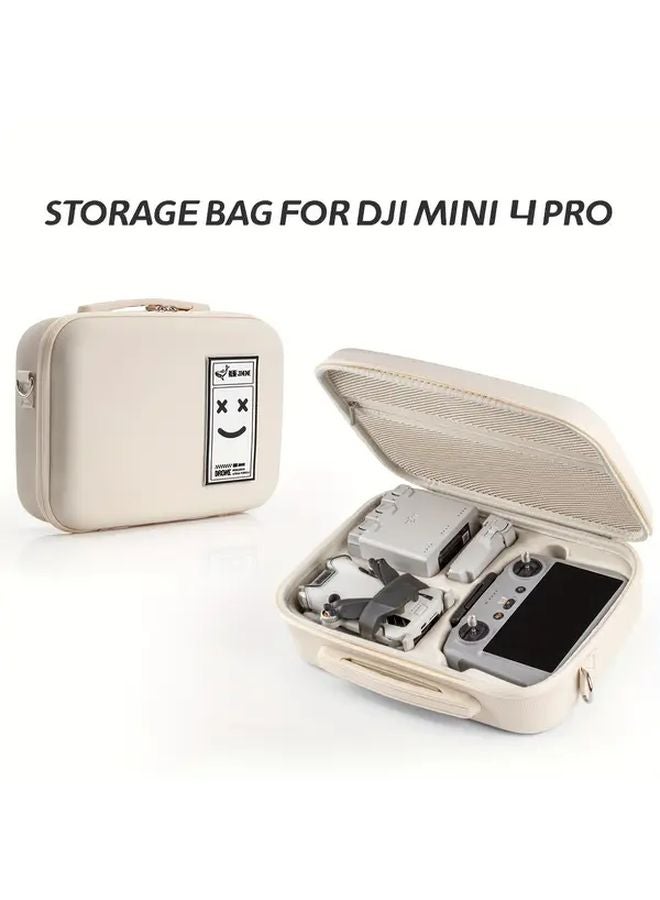DJI Mini 4 Pro Hard Shell Case For RC2 RC N2 Drone Accessories Beige - Image 2