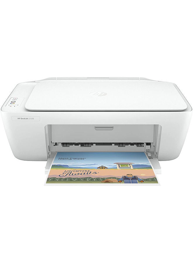 HP طابعة HP DeskJet 2320 الكل في واحد، طباعة، نسخ، مسح ضوئي، سرعة الطباعة تصل إلى 7.5 صفحة في الدقيقة (أسود) و 5.5 صفحة في الدقيقة (أبيض) - Image 1