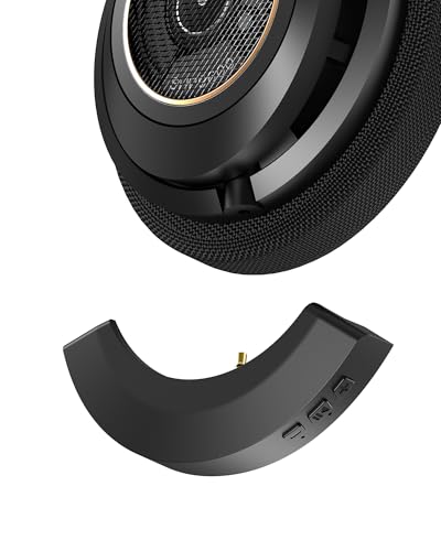 YOCOWOCO aptX Wireless Bluetooth 5.2 Adapter for Philips SHP9600 Headphones with Mic/Volume Control, Black - Image 1
