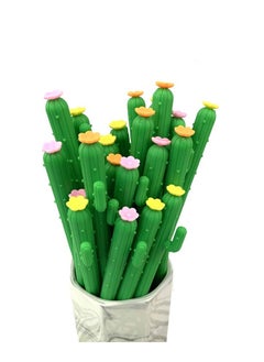 Y&D 30 Pack 0.5mm Cactus Shaped Ballpoint, SYOSI Creative Black Ink Gel Pen for Painting, Homework, Daily Use, Writing School Home Office Supplies, Student Prizes, Kids Gift  - Image 1