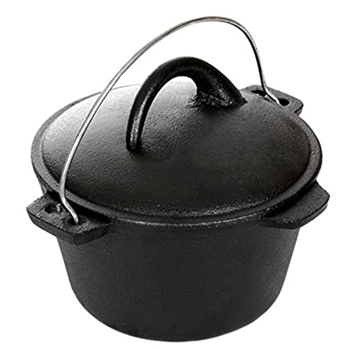 Cajun Classic أواني الطهي الكاجونية - وعاء هولندي سعة 1 لتر من الحديد الزهر - Image 4