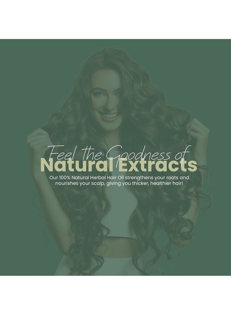 Naturalizer Hair Growth Oil – 100% Natural & Organic With 10 Oils And More Than 32 Herbs, Black Seed Oil, Seasame Oil, Mustard Oil, Castor Oil, Argan Oil, Coconut Oil, Rosemary Oil for Curly Hair, Effective Thickening & Hair Loss Treatment - Image 5