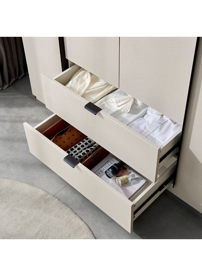 ملاذ هاوس خزانة ملابس عصرية من خشب MDF بطول 160 سم - MZWD025 - 60 طول × 220 ارتفاع × 160 عرض - Image 4