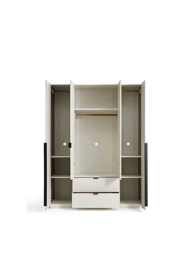 ملاذ هاوس خزانة ملابس عصرية من خشب MDF بطول 160 سم - MZWD025 - 60 طول × 220 ارتفاع × 160 عرض - Image 2