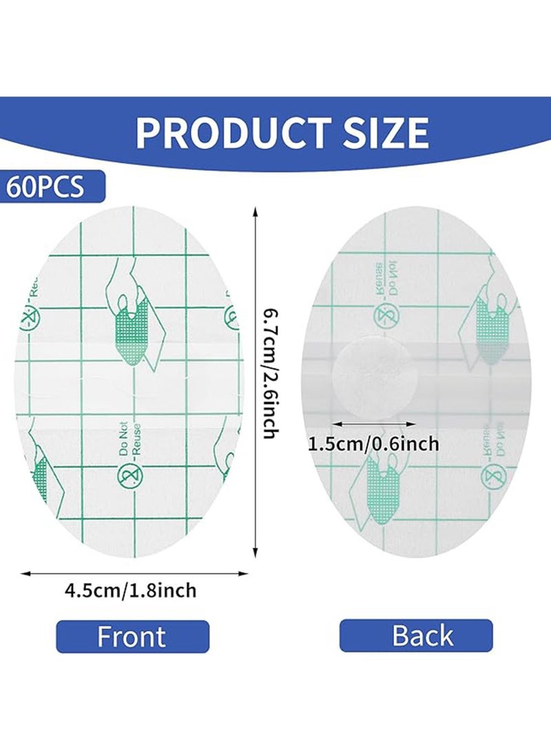 60 Pcs Waterproof Ear Stickers,  Baby Waterproof Ear Protector,Ear Covers for Shower Swimming, Ear Protectors with Waterproof Cotton Ear Plugs for Surfing Snorkeling and Other Water Sports - Image 2