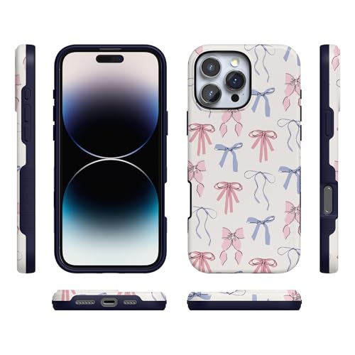 Casely iPhone 16 Pro Case | Coquette Girlie | Pastel Bows | Bold Protective Design | Compatible with MagSafe - Image 5