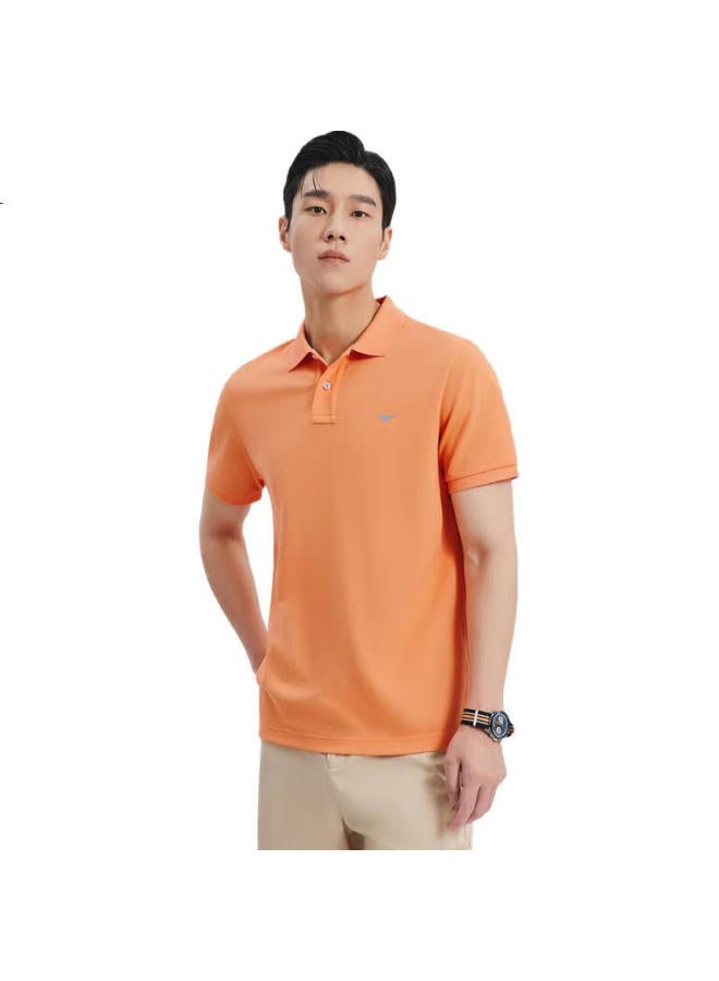 Septwolves [Cooling And Color-Fixing] Short-Sleeve T-Shirt For Men, Antibacterial, Turn-Down Collar, Business Casual, Solid Color, Multi-Color, Small Wolf Logo Polo - Image 2