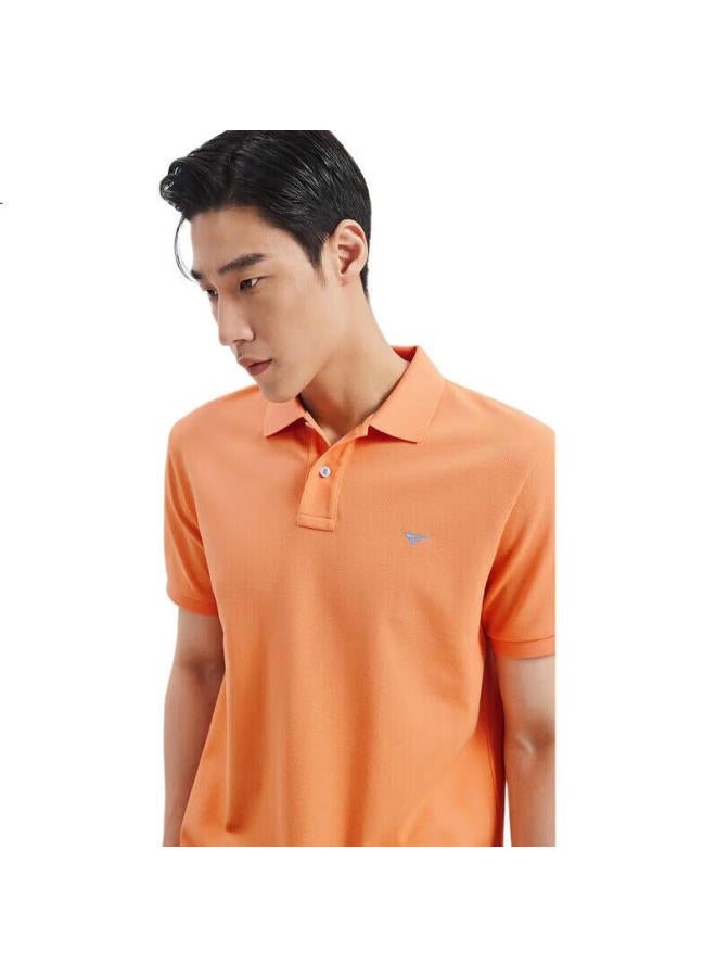 Septwolves [Cooling And Color-Fixing] Short-Sleeve T-Shirt For Men, Antibacterial, Turn-Down Collar, Business Casual, Solid Color, Multi-Color, Small Wolf Logo Polo - Image 3