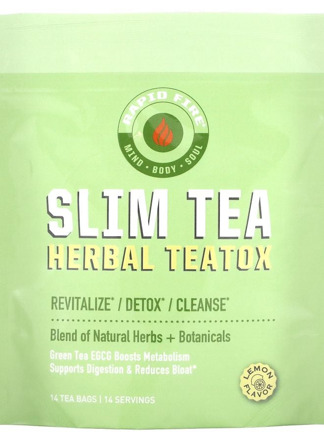 SlimTea Herbal Teatox Lemon 14 Tea Bags