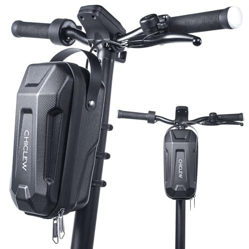 CHICLEW 3L Large Scooter Bag with Handle Portable Electric Scooter Storage Bag Waterproof XL Handlebar Pouch Bag for Scooters Bikes Segway Niu with Small Coded Lock Screw Fixation Design - Image 1