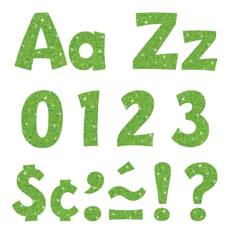 TREND enterprises Inc T79782 Lime Sparkle 4 Playful Combo Ready Letters - Image 2