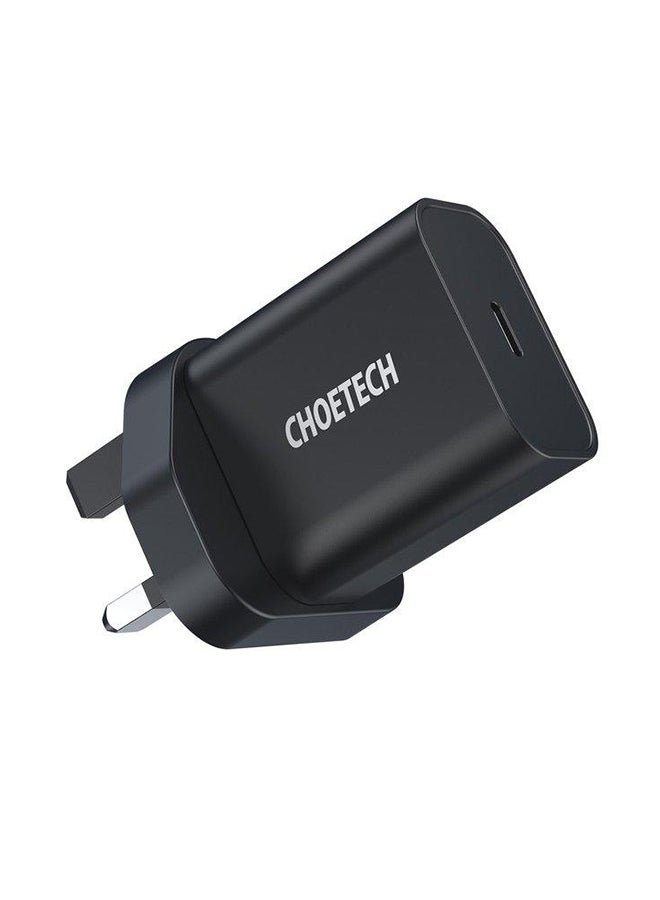 Type-C Power Delivery Wall Charger Black