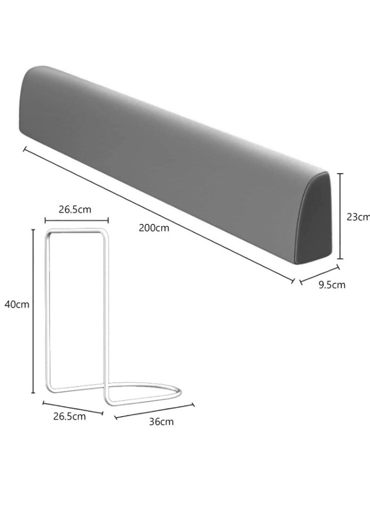 Golden Bed Rails for Toddlers, Baby Bed Rail Guard Infants Safety Bed Guardrail, Universal Baby & Children Rail,Upgrade Reinforced Safety Fence Protector Bed Rail Guard for Cribs(2m grey)  - Image 3