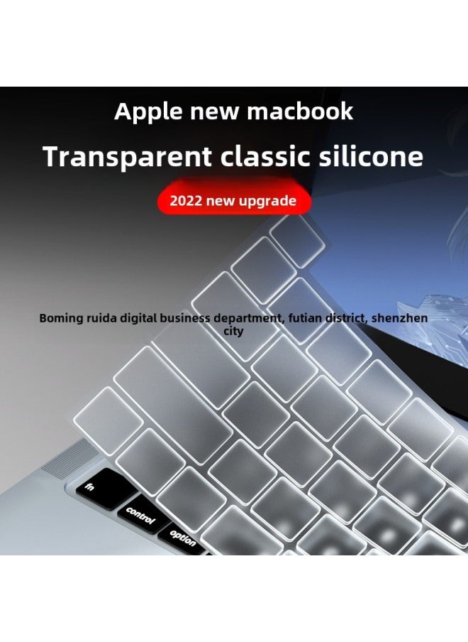 Generic For Macbookpro M3 Ultra Thin Keyboard Film Air Apple Computer Black Crystal Nano TPU Keyboard Film M2M1-Color:Transparent Silicone Keyboard Membrane-Dimensions:18-19 Air 13 Inch A1932  - Image 1