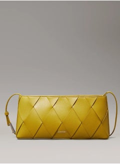 Calvin Klein Performance Calvin Klein Woven Shoulder Bag for Women – Yellow, Stylish & Lightweight for Summer Outings  - Image 1