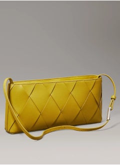 Calvin Klein Performance Calvin Klein Woven Shoulder Bag for Women – Yellow, Stylish & Lightweight for Summer Outings  - Image 2