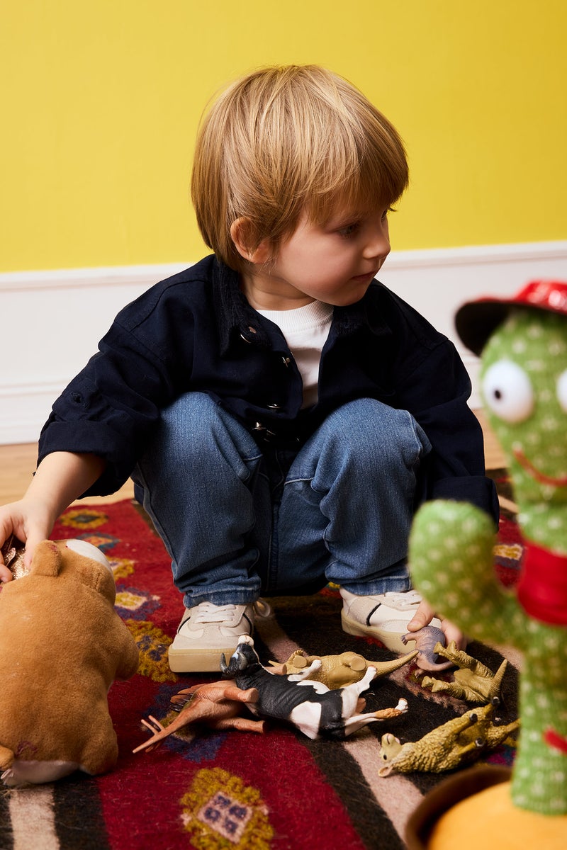 DeFacto Blue BabyBoy Baby Boy Gabardine Long Sleeve Shirt Casual - Image 2