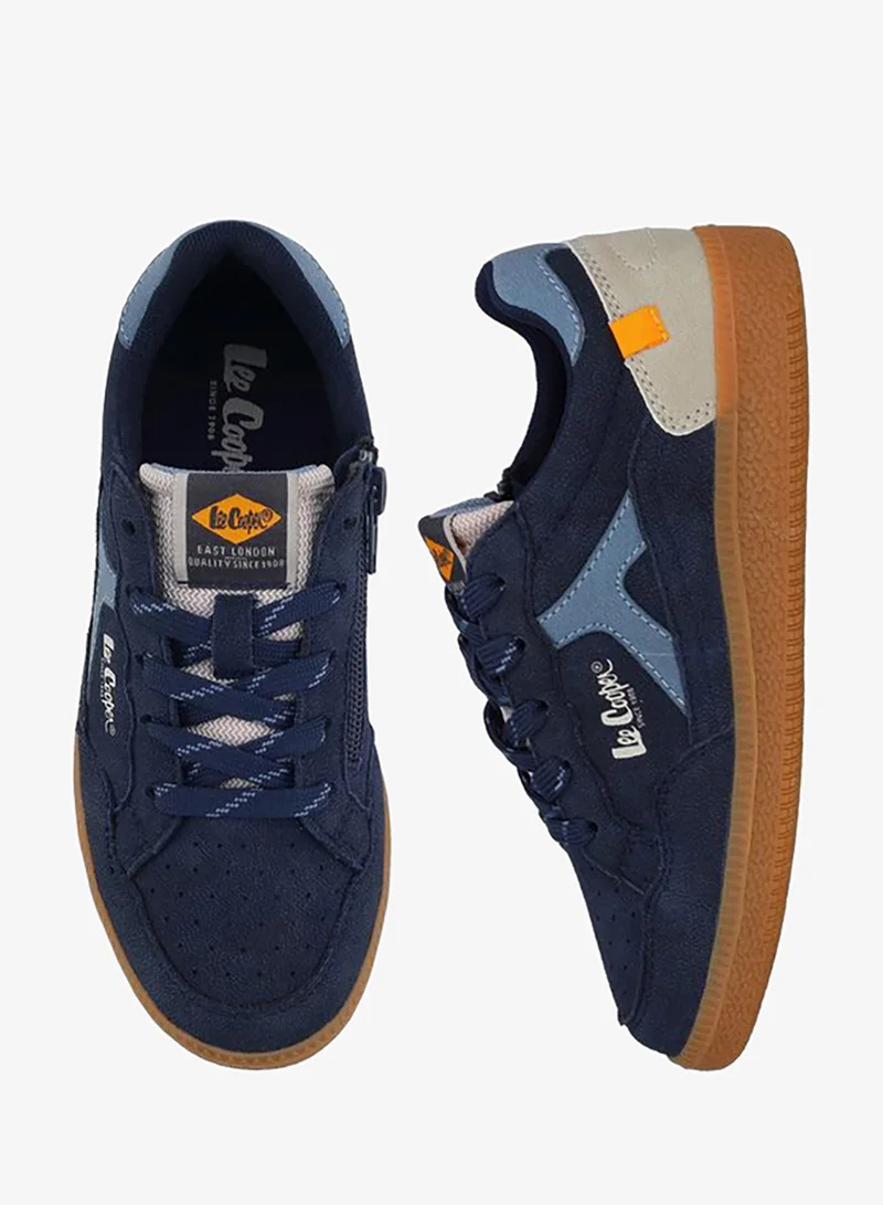 Boys Lace-Up Ankle Sneakers