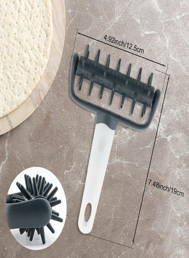 Ranjaner Pizza Dough Docker, Plastic Pizza Roller Spikes Prevents Air Bubbles and Creates a Uniform Crust for Cooking, Pastry Dough Roller for Crackers, Homemade Bread, Cookies - Image 2