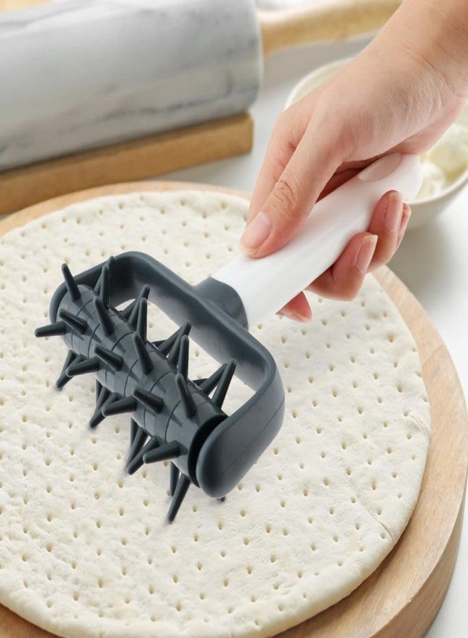 Ranjaner Pizza Dough Docker, Plastic Pizza Roller Spikes Prevents Air Bubbles and Creates a Uniform Crust for Cooking, Pastry Dough Roller for Crackers, Homemade Bread, Cookies - Image 3