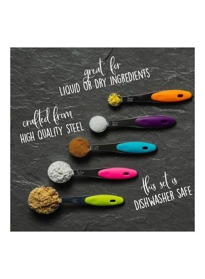 NIBEMINENT 10 Piece Measuring Cups and Spoons Set silver 450grams - Image 4