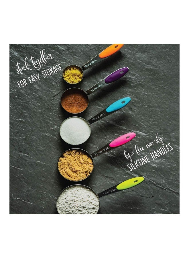 NIBEMINENT 10 Piece Measuring Cups and Spoons Set silver 450grams - Image 5