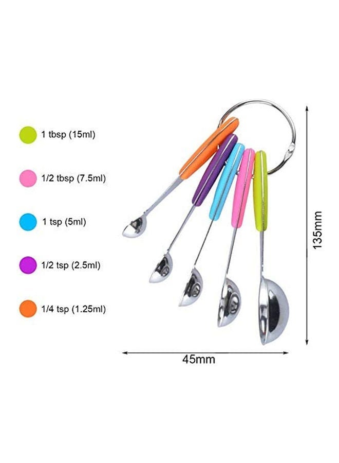 NIBEMINENT 10 Piece Measuring Cups and Spoons Set silver 450grams - Image 2