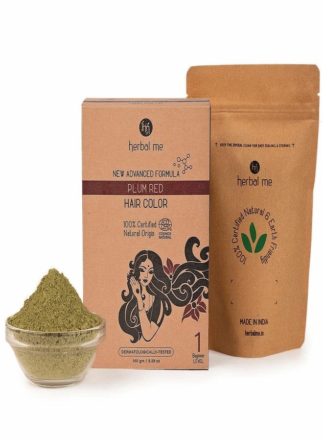 Herbal Me Plum Red - Christmas Edition - Natural Hair Color - Ecocert Certified - 150g - Image 1