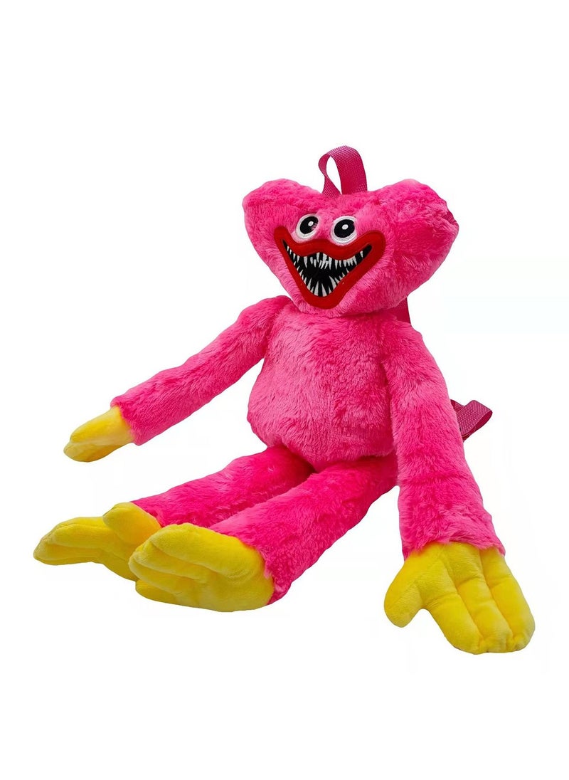 LIMOS Plush Backpack Huggy Wuggy Poppy Toy Big Soft Stuffed Horror Cute Funny Cartoon Bag For Kids(Pink)  - Image 2