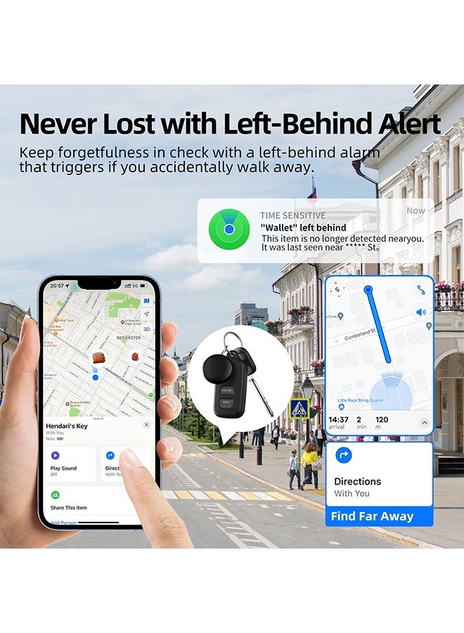 DAREU 2-Pack Smart Bluetooth Tracker for Apple Devices – Compatible with Apple Find My & Siri – GPS Location Tag with Replaceable Battery – Track Keys, Bags, Wallets, and Luggage - Image 3