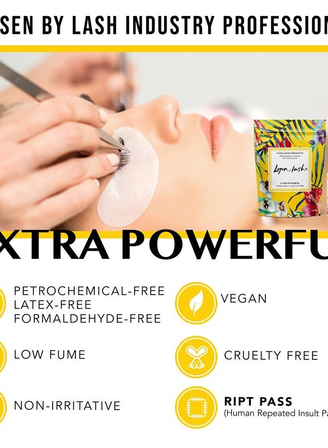 Lyon lash Extra Powerful Eyelash Extension Glue - Lyon Lash 5ml Performance Glue | 1-2 Sec Dry Time | 6-8 Weeks Retention | Black Adhesive Supplies for Professional Use - Image 4