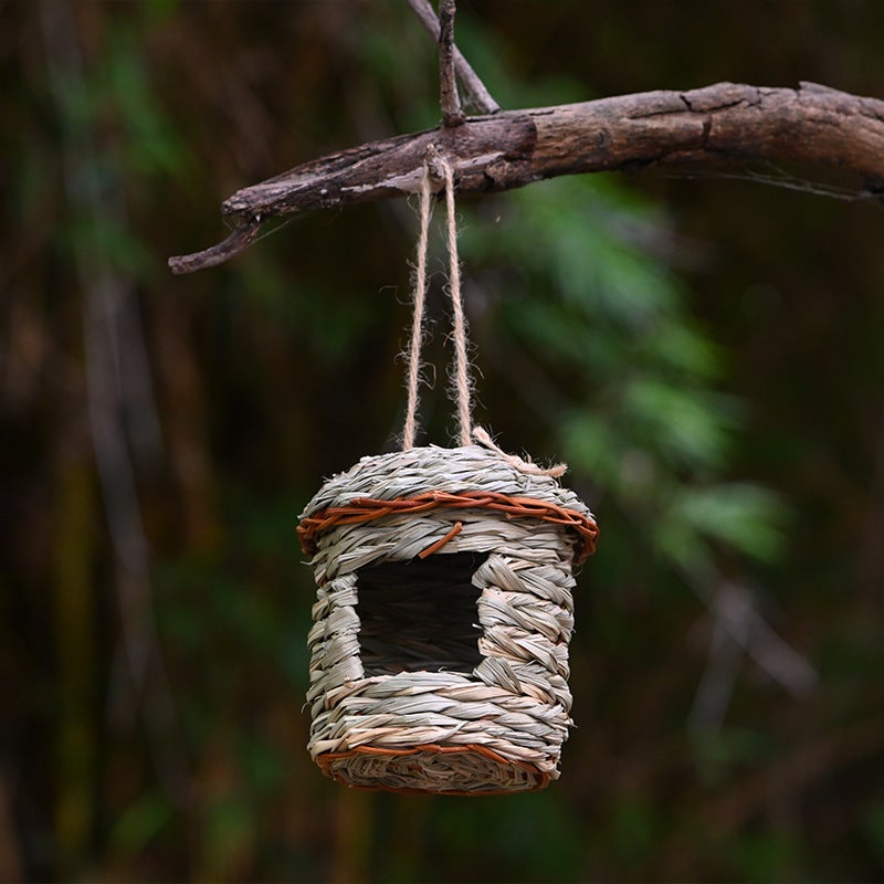 Handwoven Grass Bird Nest for Pets - Image 4