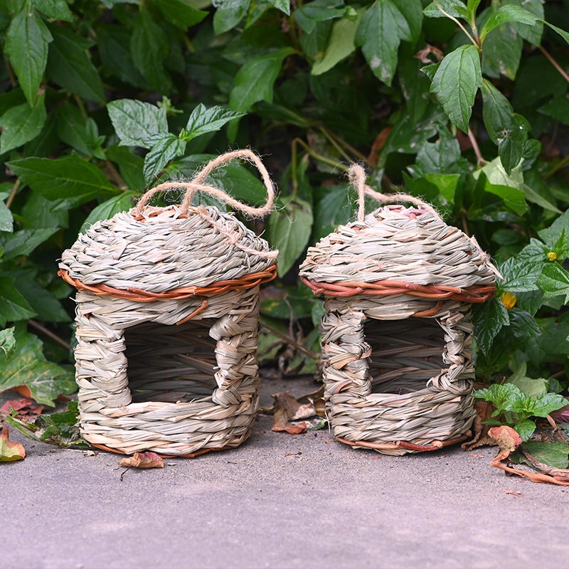 Handwoven Grass Bird Nest for Pets - Image 2