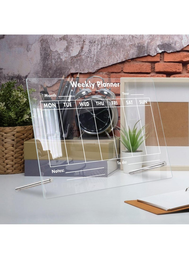 Acrylic Week Plan Desktop Memo Message Board Erasable Office Memo Writing Board - Image 5