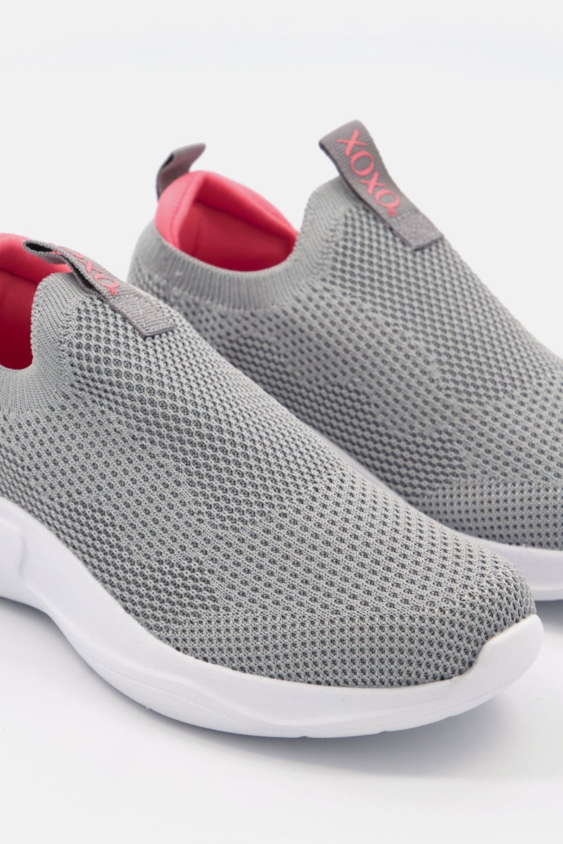 XOXO Women Mire Slip On Casual Shoes, Grey - Image 3