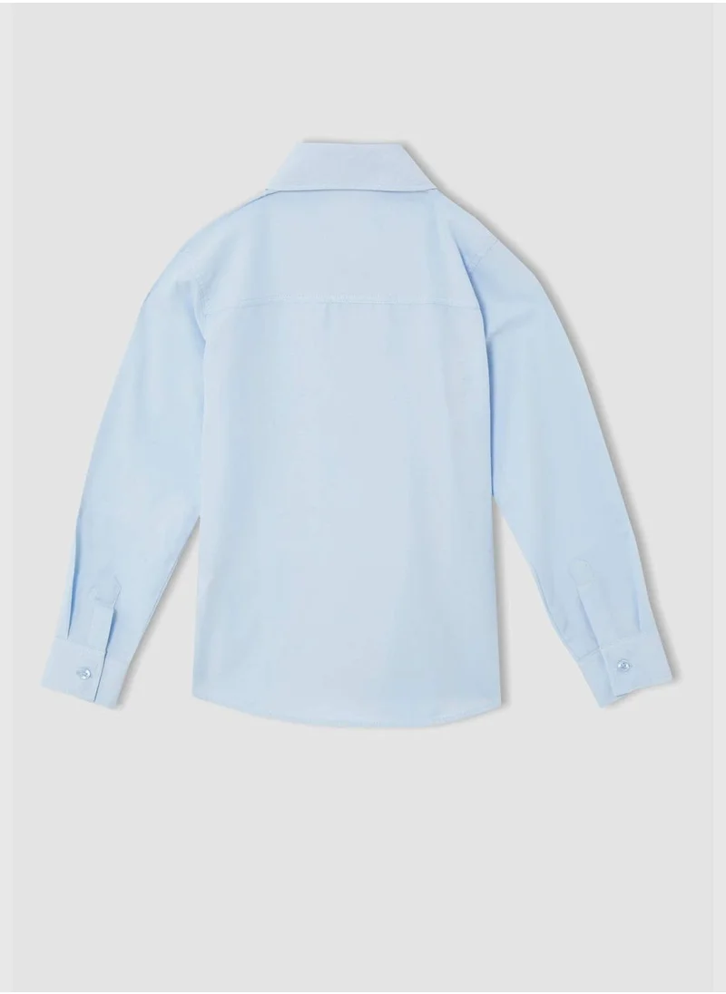 DeFacto Slim Fit Long Sleeve Buttoned Shirt