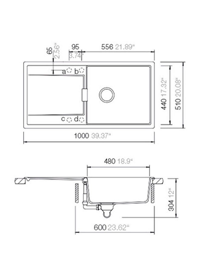 SCHOCK Kitchen Sink 480 x 440 x 195 Mm Rouge - Image 2