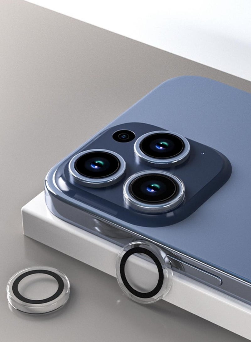 Hammer package complete iPhone 15 Pro Max comes with 2 transparent front protectors, a cover, and a slim crystal case that is anti-yellowing, drop-resistant, and has full lens protection and is scratch-resistant - Image 5