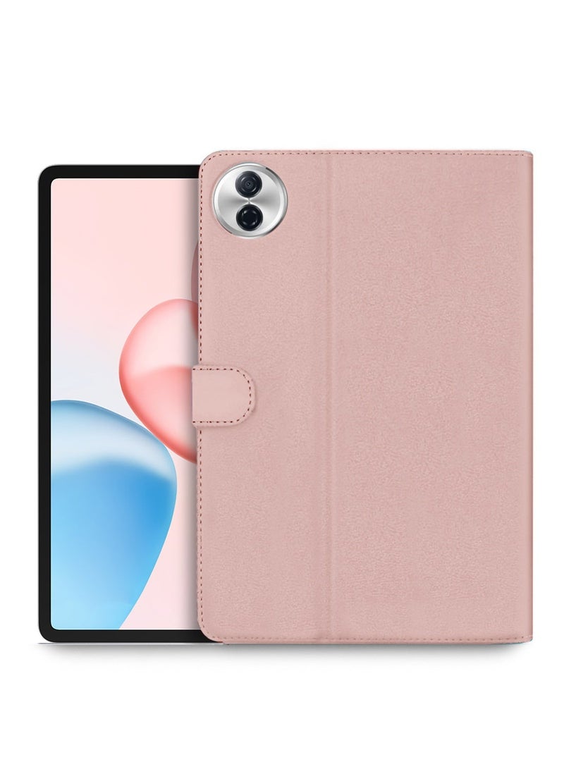 Wtech Honor Pad 10 5G 2025 (12.1 inches) PU Leather Magnetic Closure Flip Case Cover (TCFPSR) - Rose Gold & Honor Pad 10 5G 2025 (12.1 inches) WTech Premium Series Curved Edges Full Cover Tempered Glass Tablet Screen Protector (TSGPCN) - Clear Bundle - Image 2