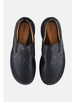 clarks Men Wide Nature 5 Walk Slip On Casual Shoes, Black  - Image 3