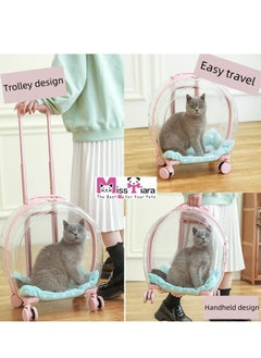 Quality Transparent large capacity pet trolley case portable travel bag suitable for cats and dogs under 8kg, allowing your pet to travel with you easily 33*42*27cm - pzsku/Z879829DB07D62E0D6AF2Z/45/_/1723122841/4ba50a33-b66b-4df0-8aec-a8e88d5cf6cd