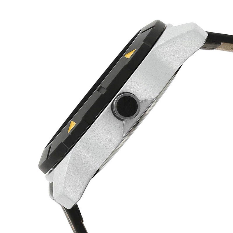 fastrack ساعة جلدية للرجال بقرص فضي فاخر أداء حضري جريء 3015AL01 - Image 3