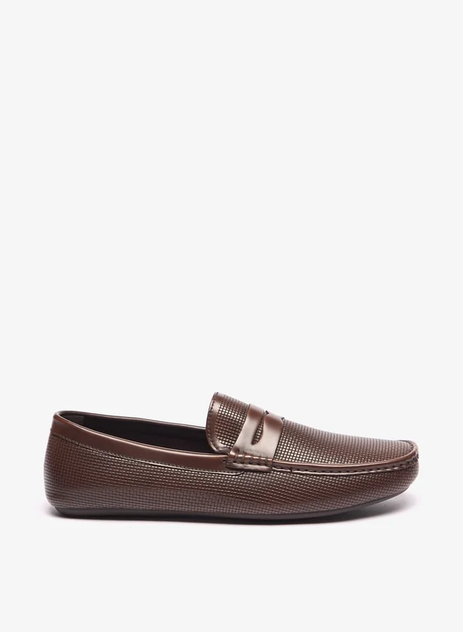 ال بي ال من شو اكسبرس Men Textured Slip-On Loafers