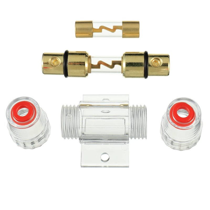 BOJACK 4-8 Gauge AWG in-line 100A AGU Fuse Holder with 100 Amp AGU Fuses for Car Audio, Alarm, Amplifier, Compressors, Waterproof Inline Fuse Holders (100A) - Image 4