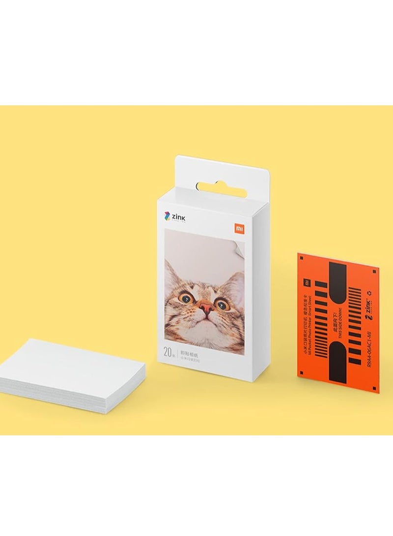 Xiaomi Portable Photo Printer Paper Self Adhesive Photo Paper 20 Sheets - Image 1