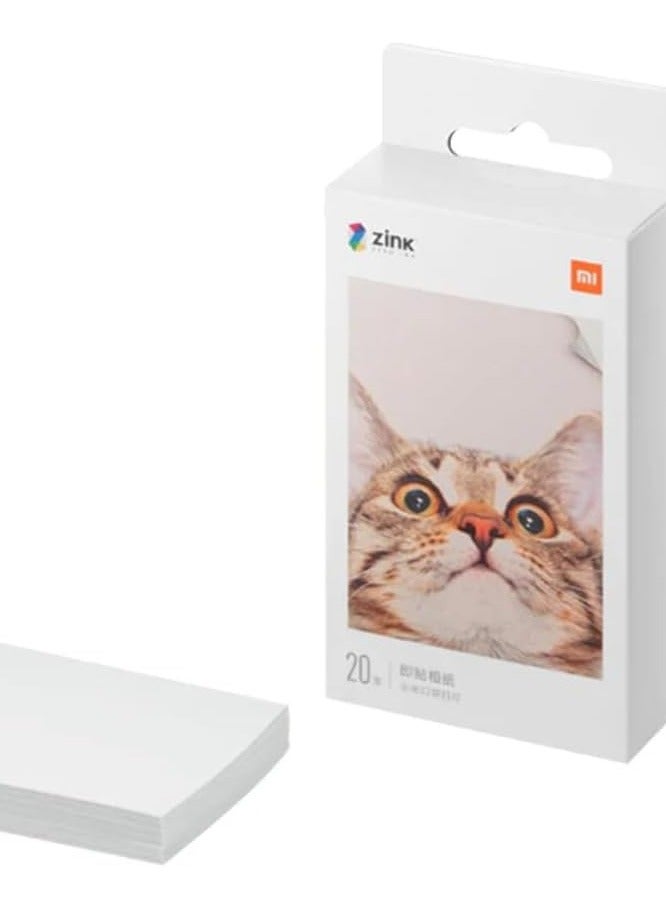 Xiaomi Portable Photo Printer Paper Self Adhesive Photo Paper 20 Sheets - Image 2