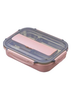 DubaiGallery Handheld Portable Children Student Bento Box with Phone Holder Leakproof Sealed Grid Lunch Box  - Image 1