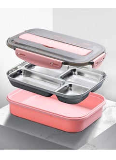 DubaiGallery Handheld Portable Children Student Bento Box with Phone Holder Leakproof Sealed Grid Lunch Box  - Image 2