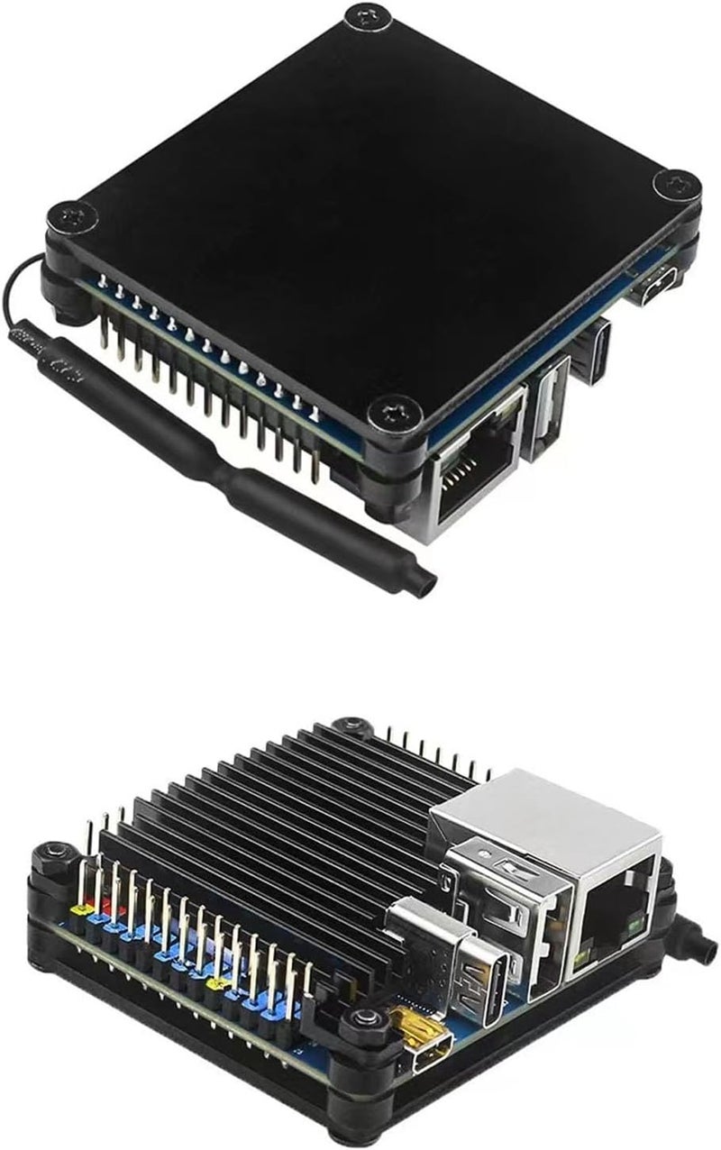 Aluminium Alloy Case for Orange Pi Zero 3, Passive Cooling Enclosure with Precise Cutouts, Heat Dissipation Shell for Development Board, Includes Top Cover Base Plate and - Image 4