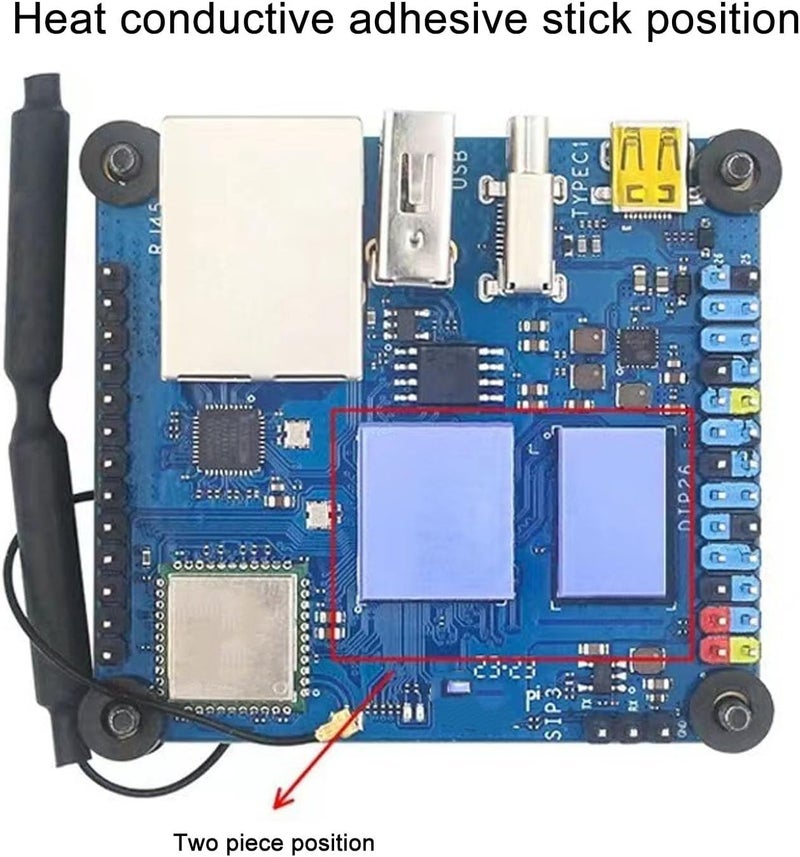 Aluminium Alloy Case for Orange Pi Zero 3, Passive Cooling Enclosure with Precise Cutouts, Heat Dissipation Shell for Development Board, Includes Top Cover Base Plate and - Image 3